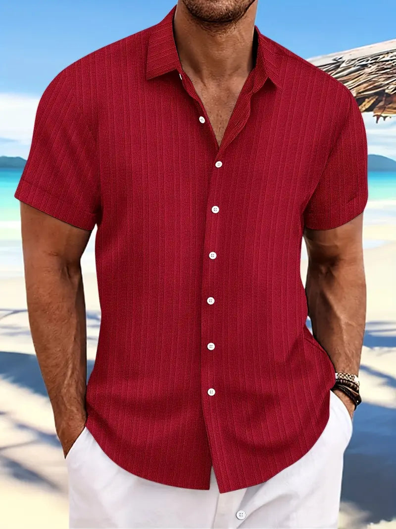 Christiano Shirt Street Wave Modern Relaxed Stripe Design For Fashion Conscious Men
