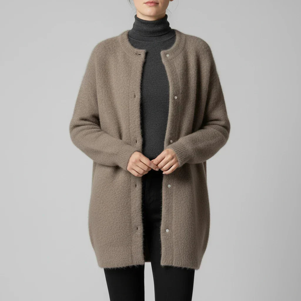 Street Wave Womens Oversized Cardigan Button Down Front