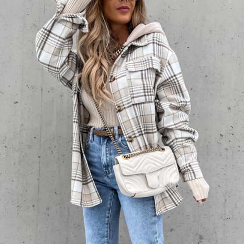 Street-wave Tailored Elegant Jacket For Women Premium Comfort And Timeless Plaid Style