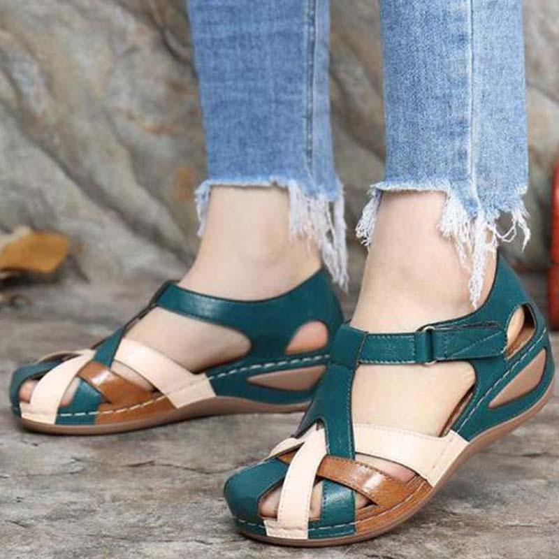 Heidi Orthopedic Retro Sandals by Street Wave for Women with Arch Support and Vintage Comfort