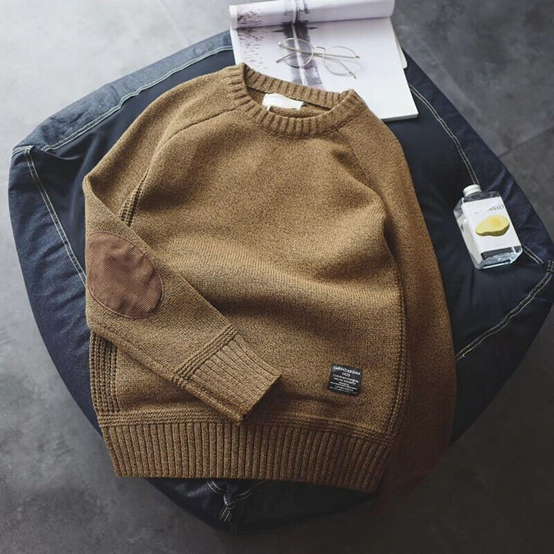 Street Wave Mens Soft Knit Sweater With Cozy Fabric For Men Work And Everyday Lounge Versatile Comfort