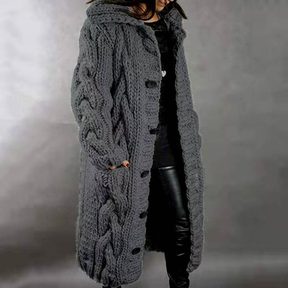 Street-wave Women's Water-Repellent Knit Cardigan Coat With Fashionable Weatherproof Comfort