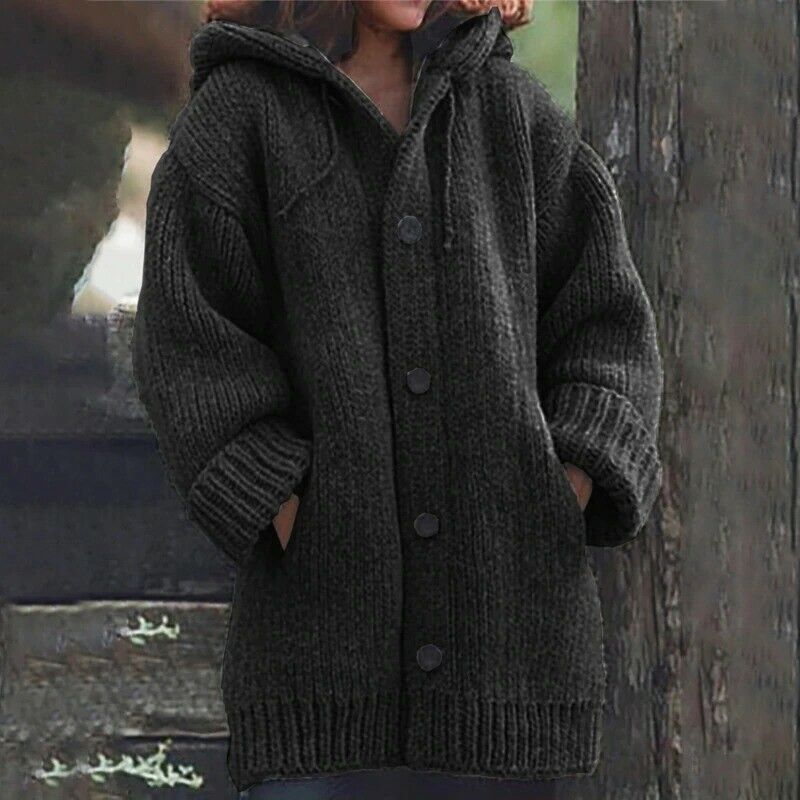 Street-wave Oversized Cardigan for Cozy Comfort and Warm Style for Fashionable Women