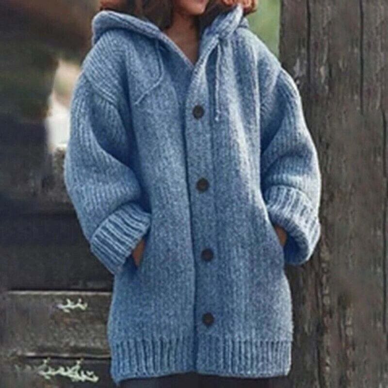 Street-wave Oversized Cardigan for Cozy Comfort and Warm Style for Fashionable Women