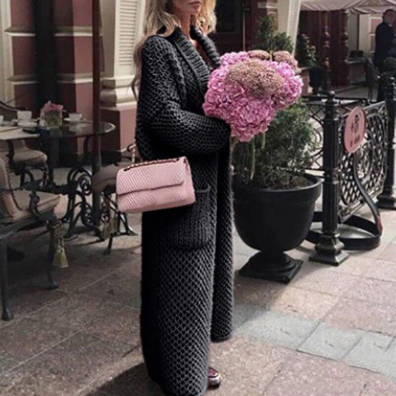 Streetwave Pink Knit Cardigan For Women Luxurious Cozy Longline Warmth Ultra Soft Effortless Style