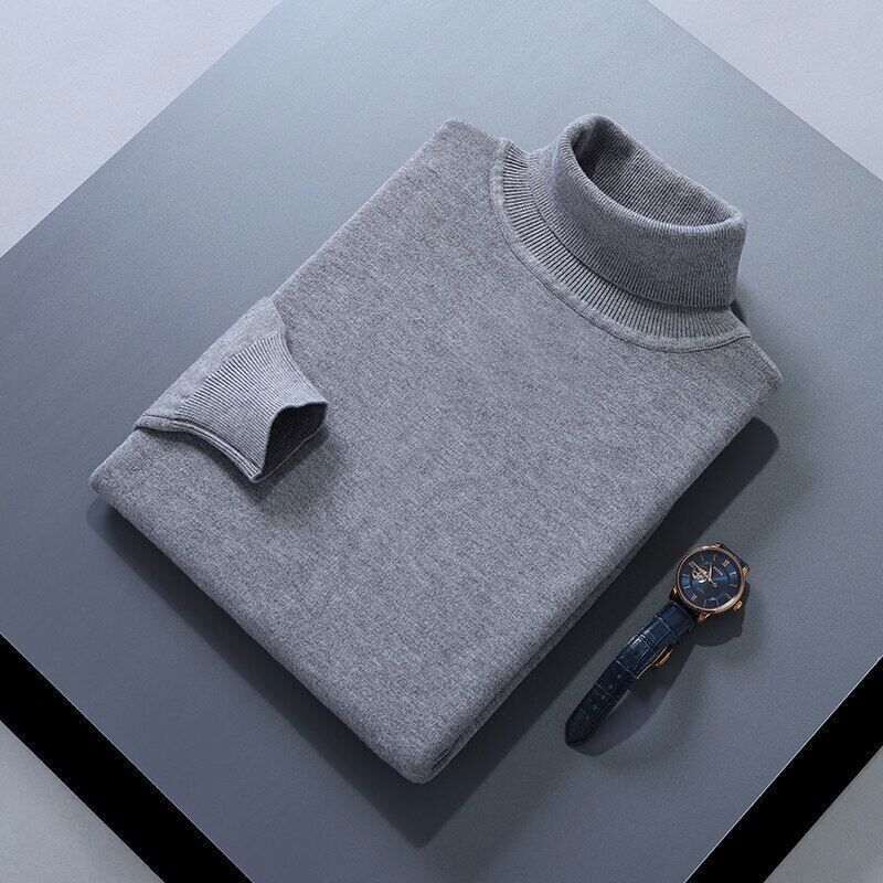 Vigil Rollneck Sweater For Men By Street Wave Soft Lightweight Knit With Cozy Multi Layer Lining