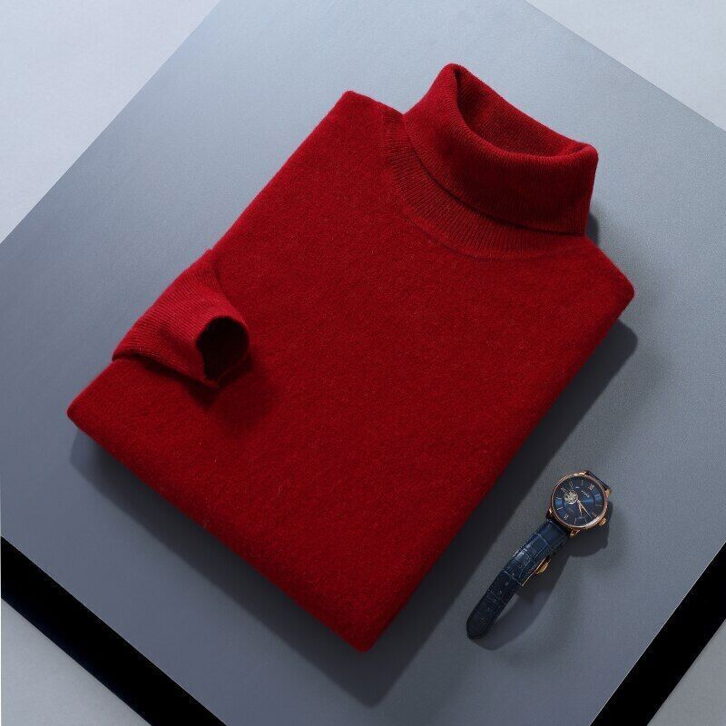 Vigil Rollneck Sweater For Men By Street Wave Soft Lightweight Knit With Cozy Multi Layer Lining