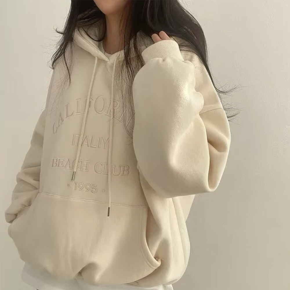 Street Wave Hoodie Fleece Lined Cozy Warmth For Unisex Urban Streetwear