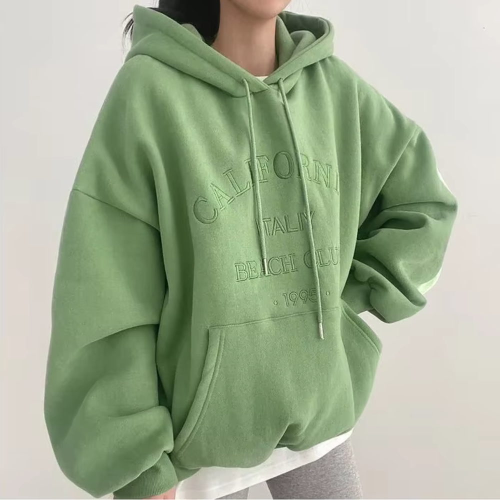 Street Wave Hoodie Fleece Lined Cozy Warmth For Unisex Urban Streetwear