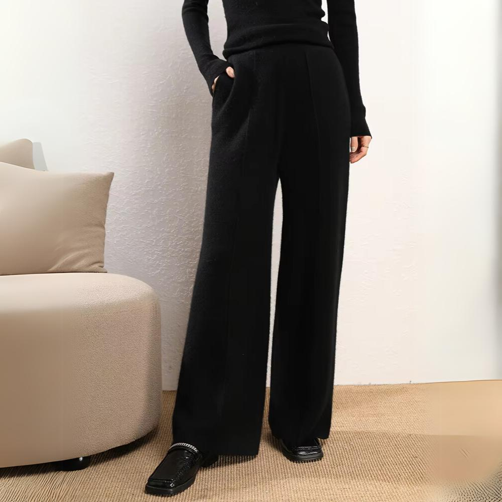 Street-Wave Soft Knit Pants for Unisex Warmth and Style