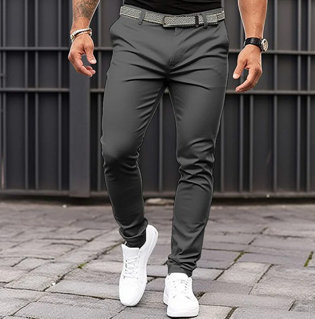 Streetwave Slim Fit Summer Pants for Men Lightweight Breathable Comfort Modern Silhouette
