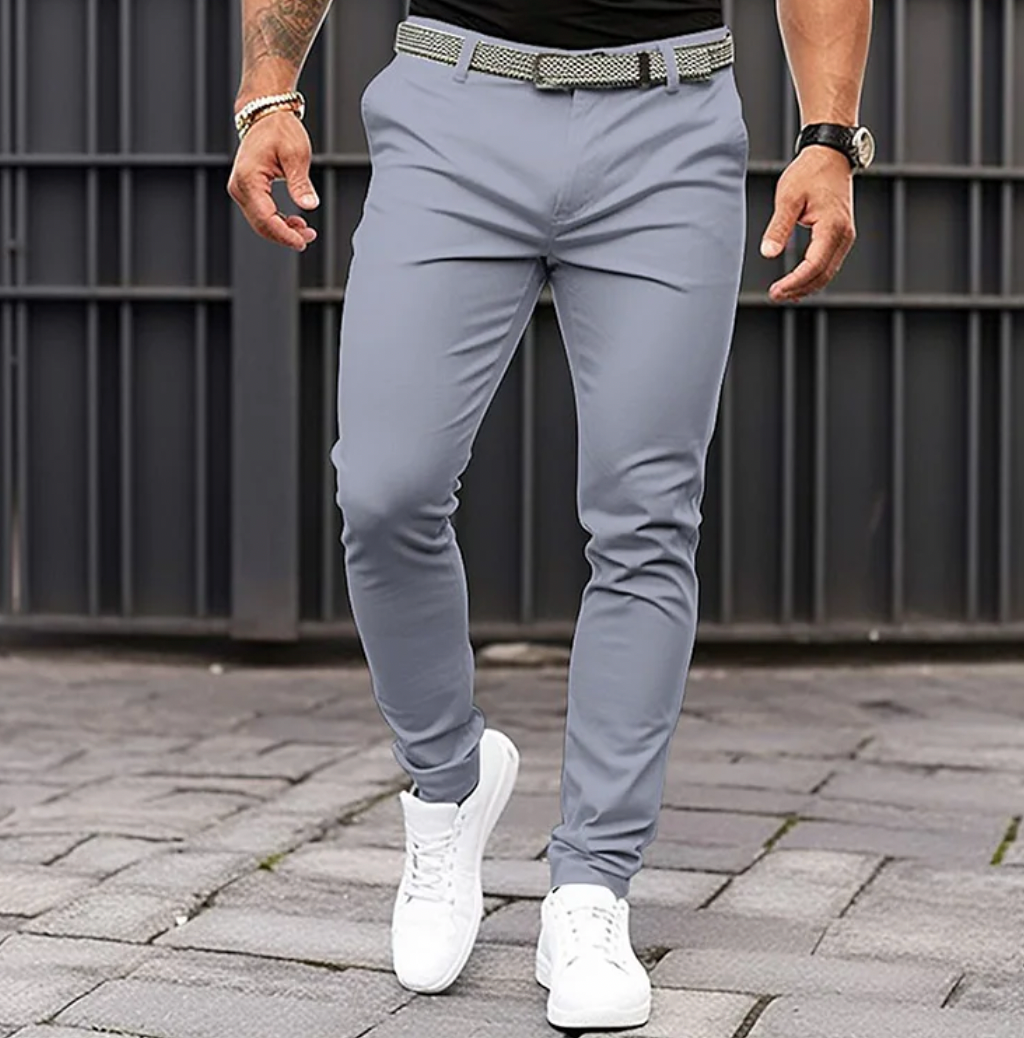 Streetwave Slim Fit Summer Pants for Men Lightweight Breathable Comfort Modern Silhouette