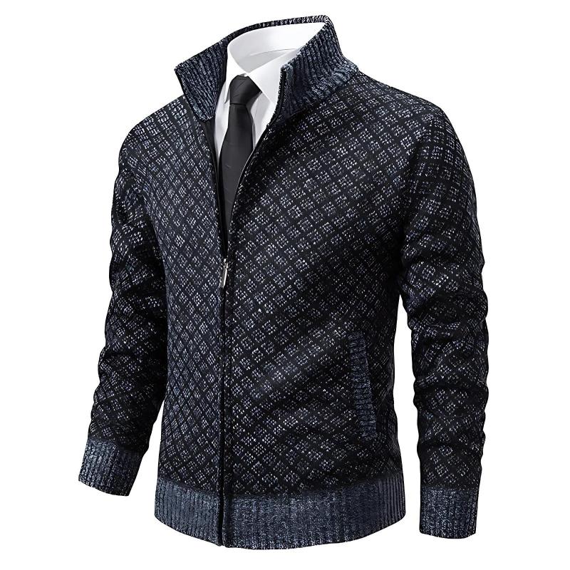 Streetwave Mens Zip Up Pullover Slim Fit Sweater With Adjustable Zip For All Day Comfort