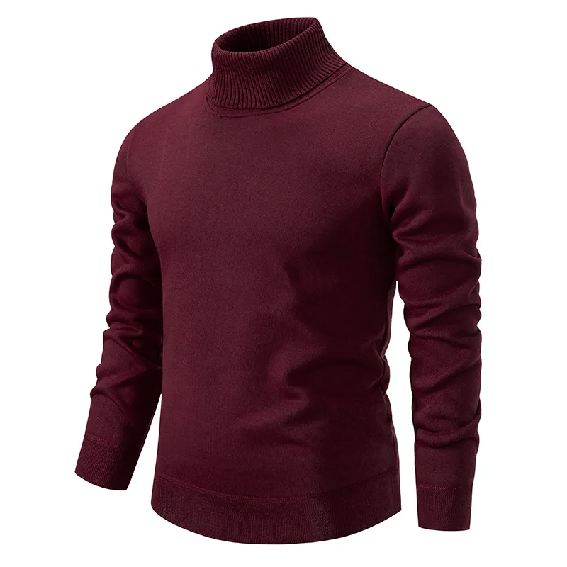 Streetwave Mens Wool Turtleneck Sweater Soft Comfort Warm Classic Knit All Season Essential Wardrobe Staple