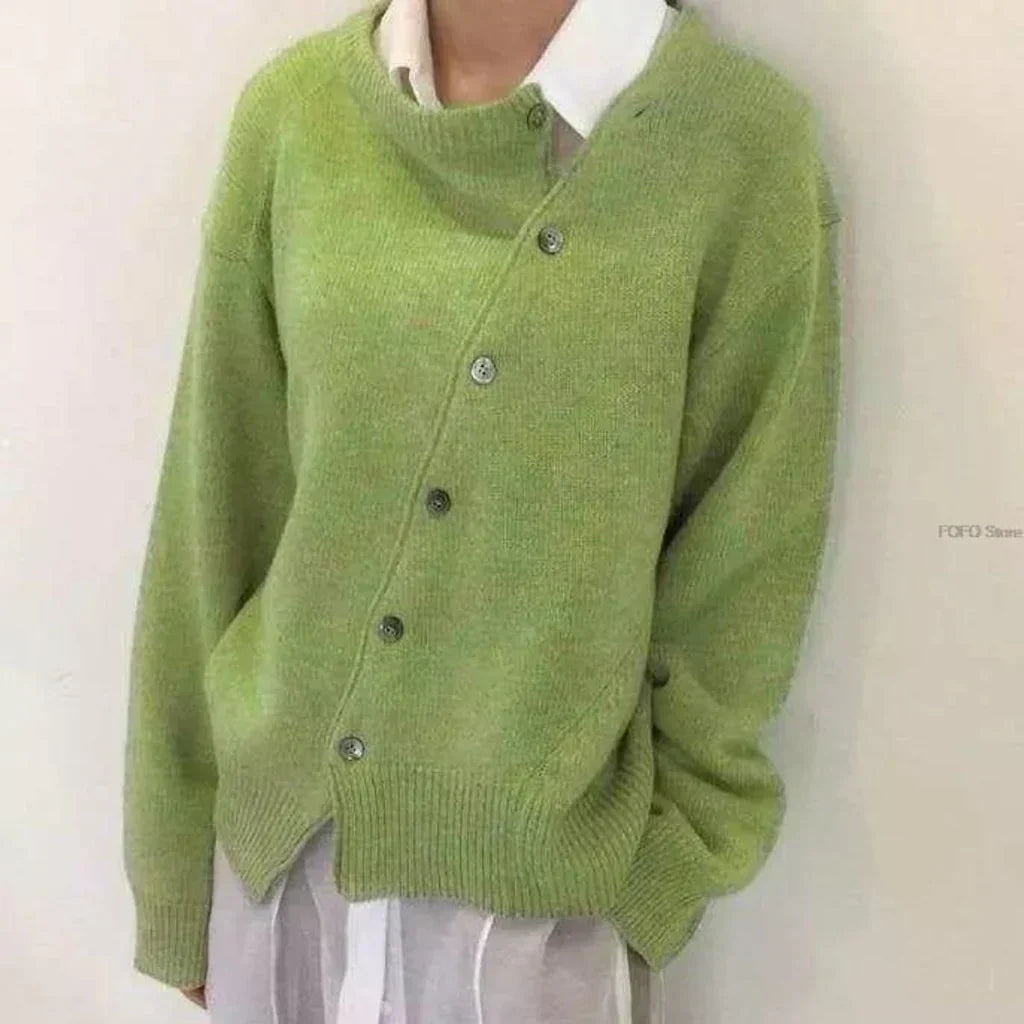 Streetwave Cardigan With Button Details For Women Cozy Layering Essential Fashion