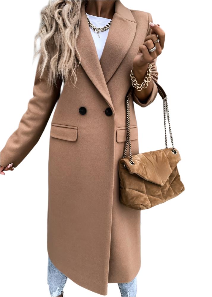 Streetwave Womens Long Winter Coat With Tailored Silhouette For Timeless Warmth Always