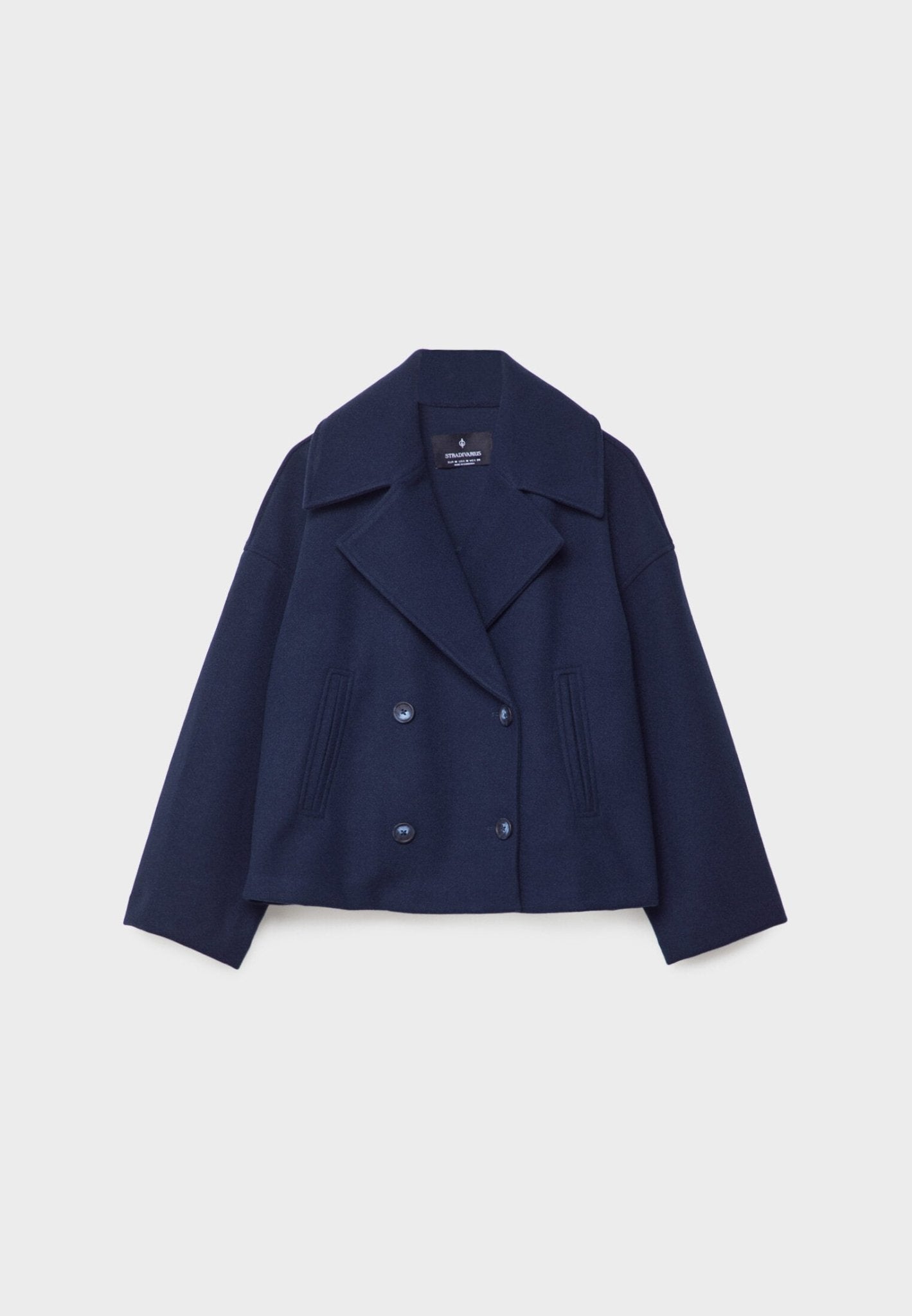 Street-wave Womens Jacket With Button Details, Straight Cut, Versatile Chic Outerwear