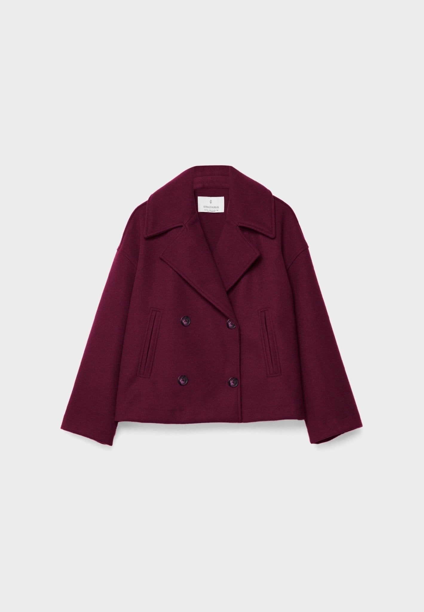 Street-Wave Cropped Double Breasted Jacket For Women With Wide Lapel And Structured Silhouette Chic Versatile
