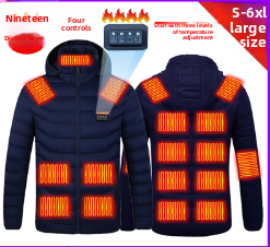 Street-Wave Mens Padded Cotton Jacket With Hood And Stand Collar Insulated Winter Coat For Outdoor Cold Weather