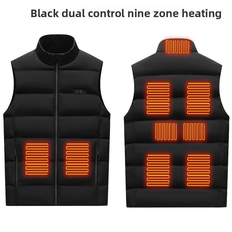 Mutualdropshopping Unisex Smart Heated Vest With App Control And USB Power Bank