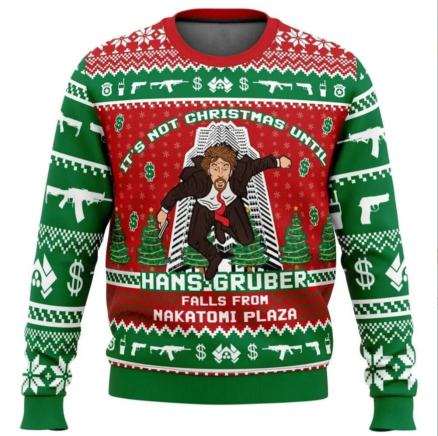 Die Hard Christmas Sweater Unisex Ugly Jumper Nakatomi Plaza By MutualDrop