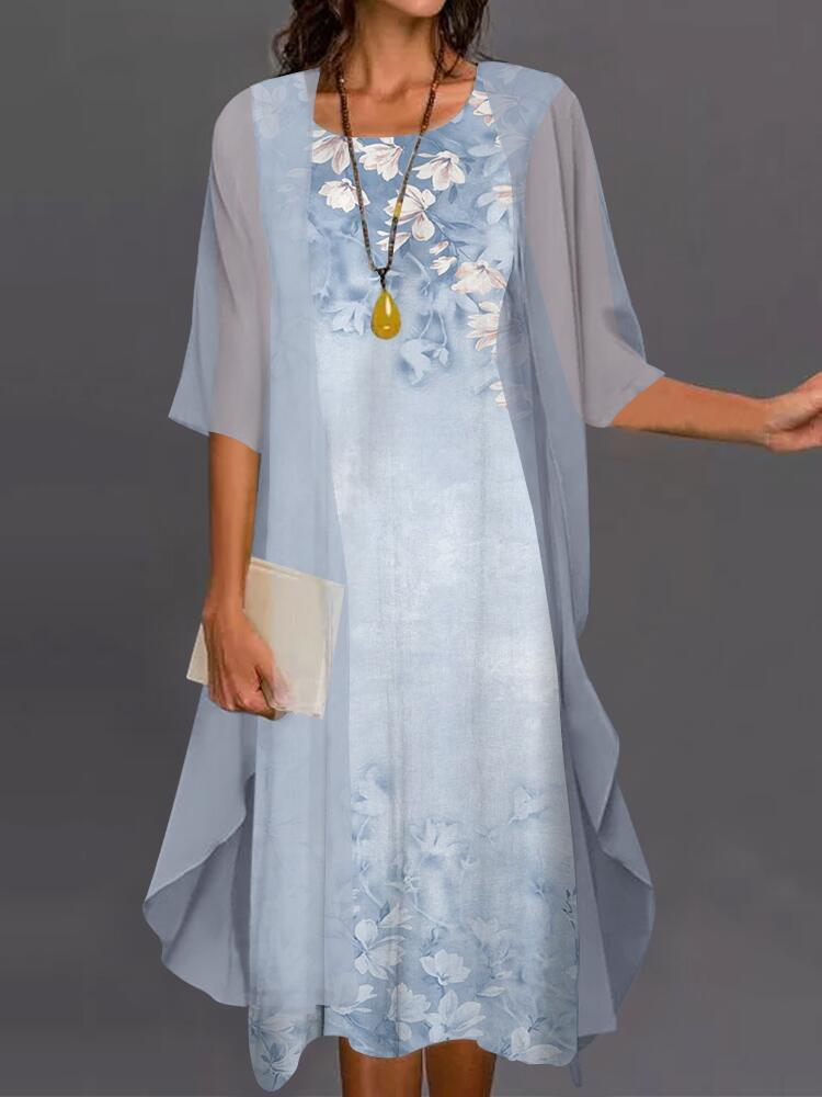 Elegant Mother Of The Bride Dress Lace Chiffon Gown By MutualDropShopping