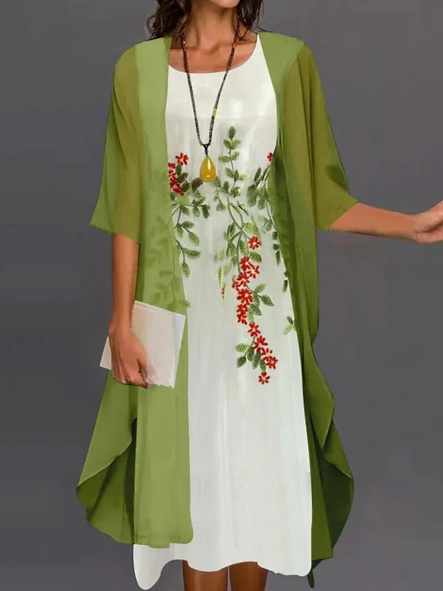 Elegant Mother Of The Bride Dress Lace Chiffon Gown By MutualDropShopping