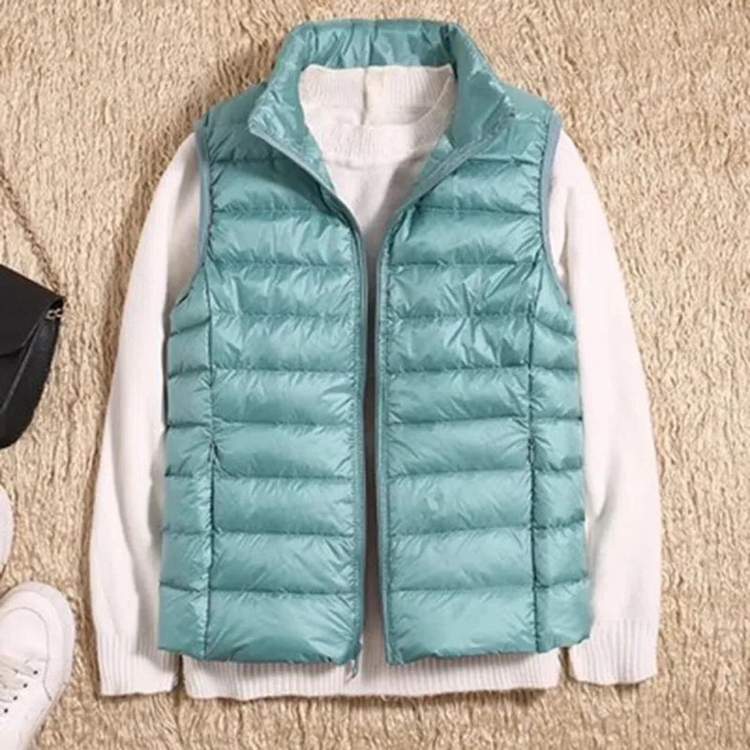 Street-wave Ultralight Windproof Puffer Vest for City Explorers with Breathable Warmth