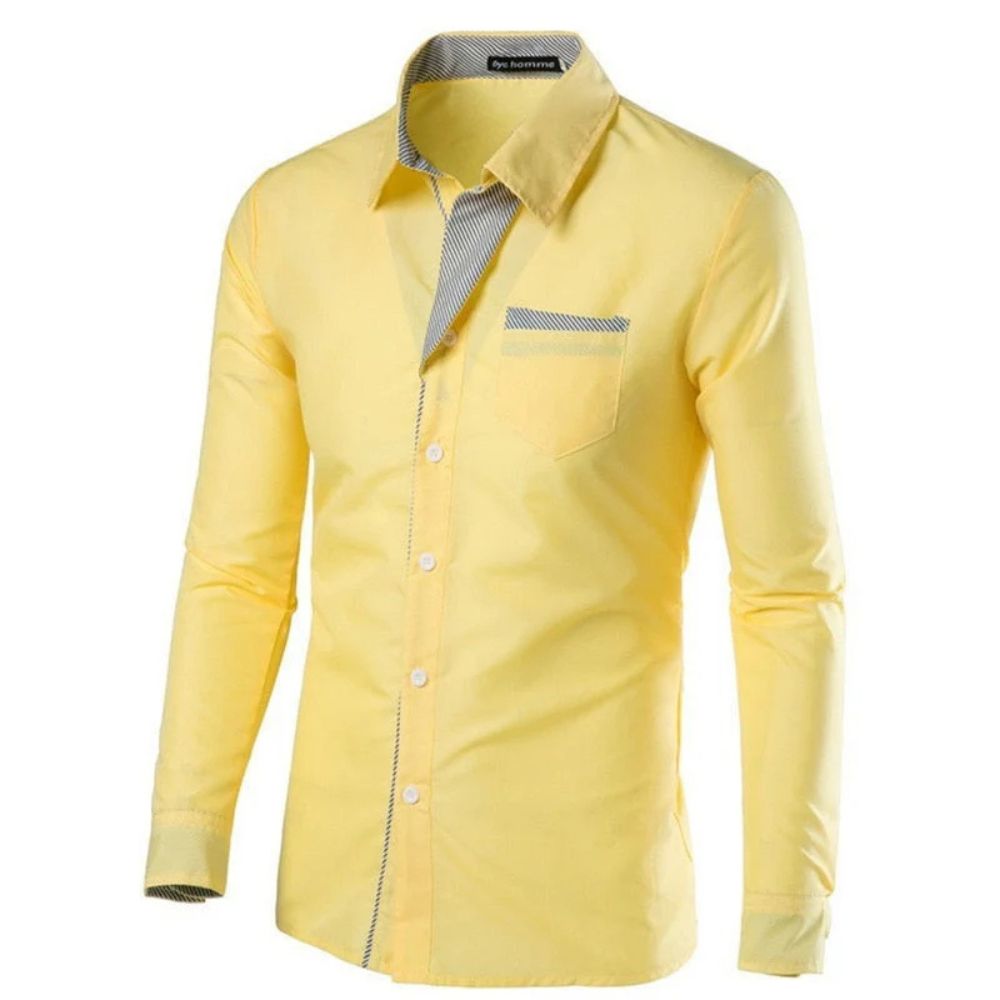 Streetwave Slim Fit Dress Shirt For Men Warm Comfort Office Wear Versatile Everyday