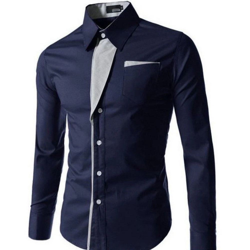 Streetwave Slim Fit Dress Shirt For Men Warm Comfort Office Wear Versatile Everyday