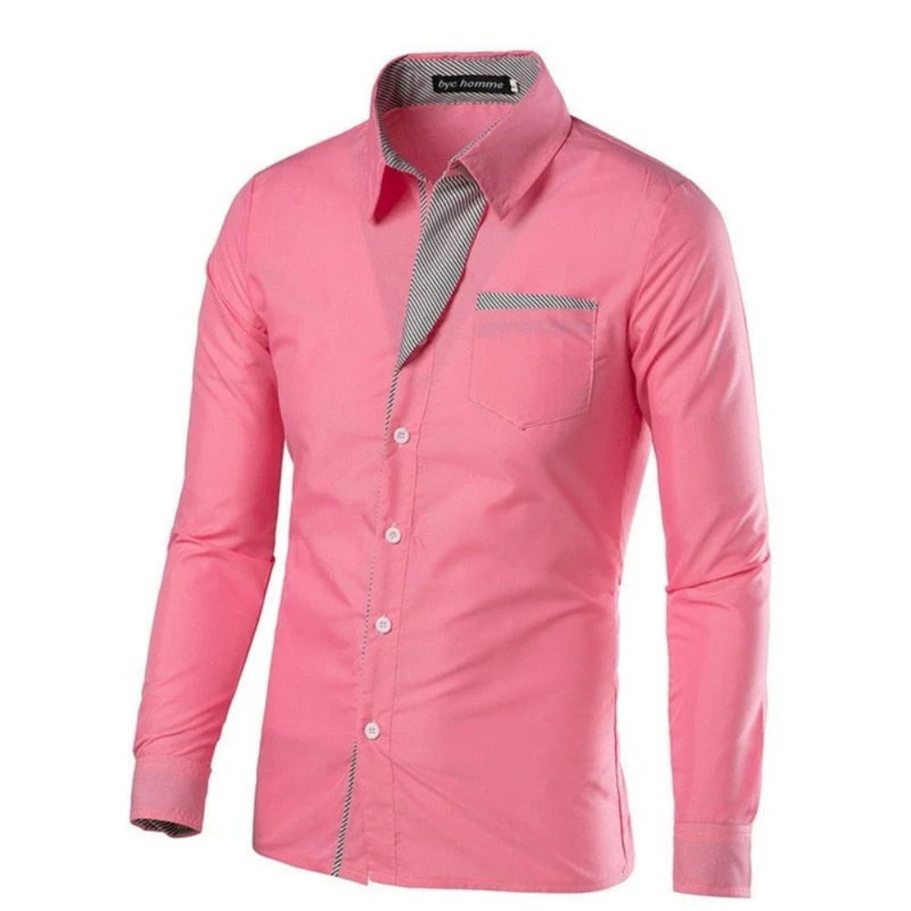 Streetwave Slim Fit Dress Shirt For Men Warm Comfort Office Wear Versatile Everyday