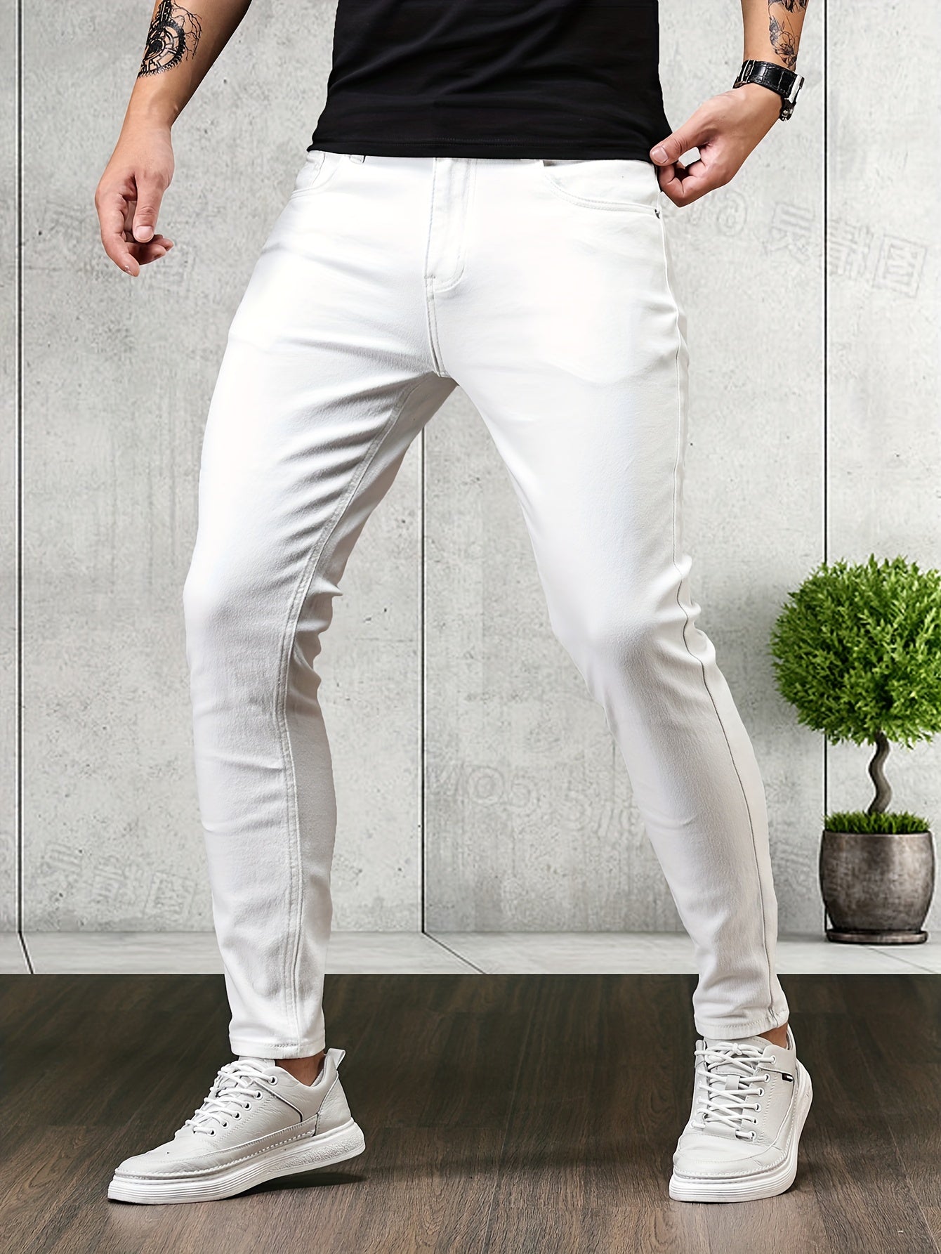 Aldo Slim Fit Stretch Jeans For Men With Elastic Denim For All Day Comfort And Mobility