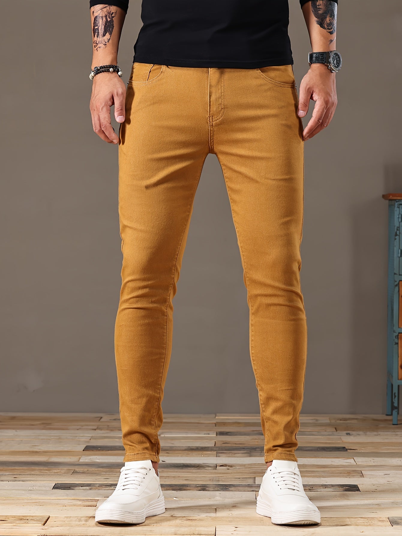 Aldo Slim Fit Stretch Jeans For Men With Elastic Denim For All Day Comfort And Mobility