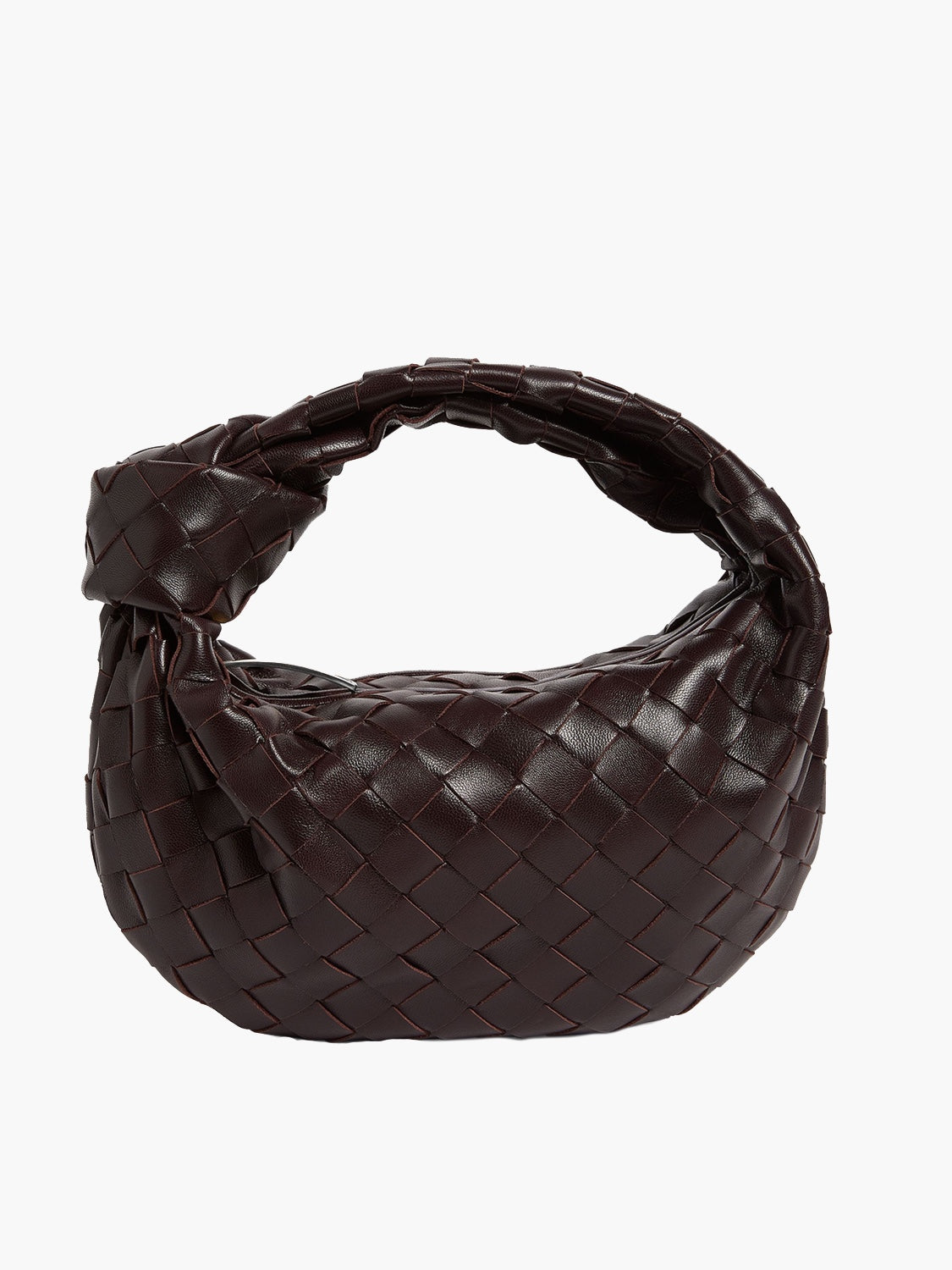 Street-wave Metallic Woven Handbag Luxurious Braided Leather Bag For Fashionable Women