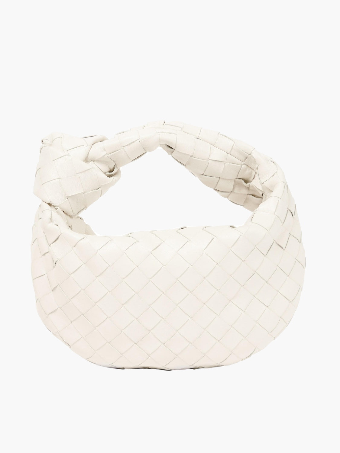 Street-wave Metallic Woven Handbag Luxurious Braided Leather Bag For Fashionable Women