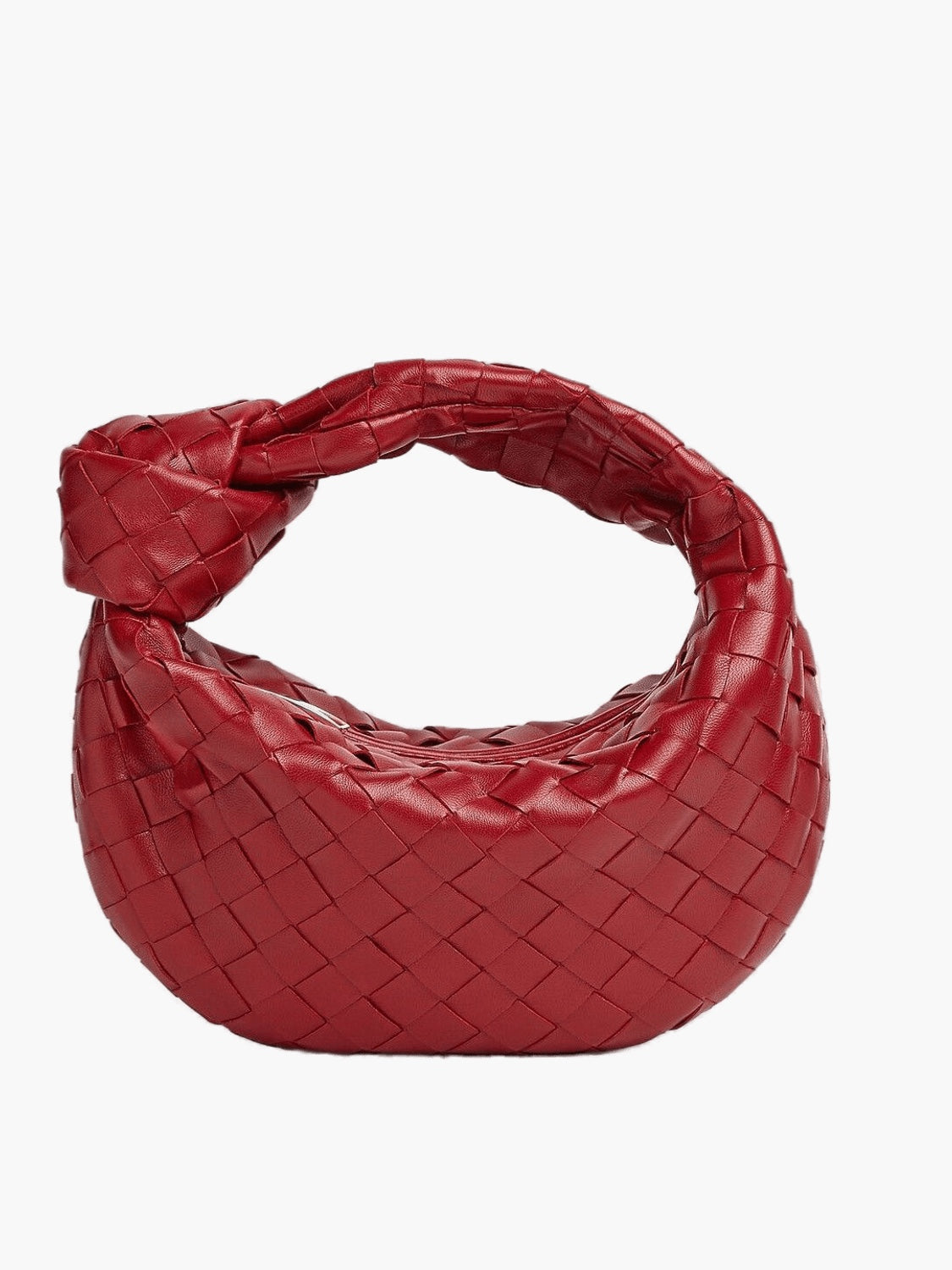 Street-wave Metallic Woven Handbag Luxurious Braided Leather Bag For Fashionable Women