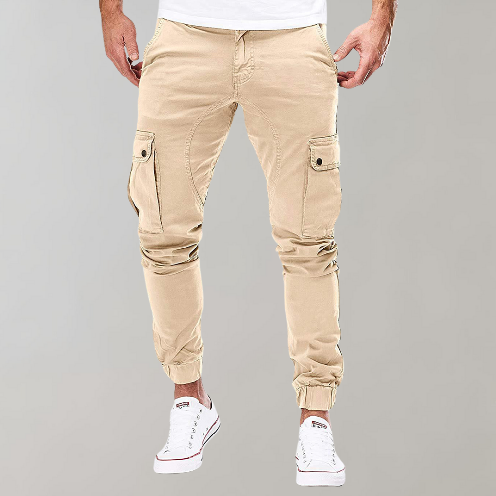 Street-wave Summer Cargo Joggers For Men Lightweight Breathable Comfort With Cargo Pockets