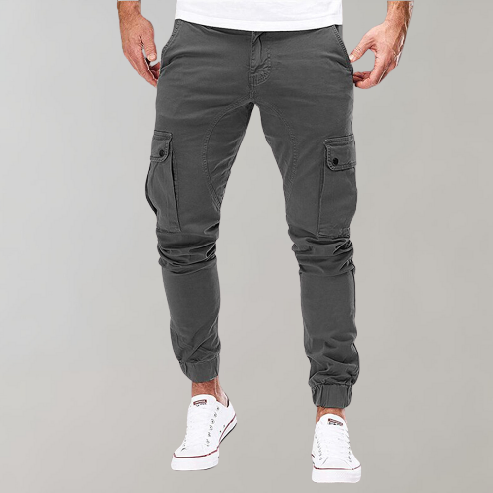 Street-wave Summer Cargo Joggers For Men Lightweight Breathable Comfort With Cargo Pockets