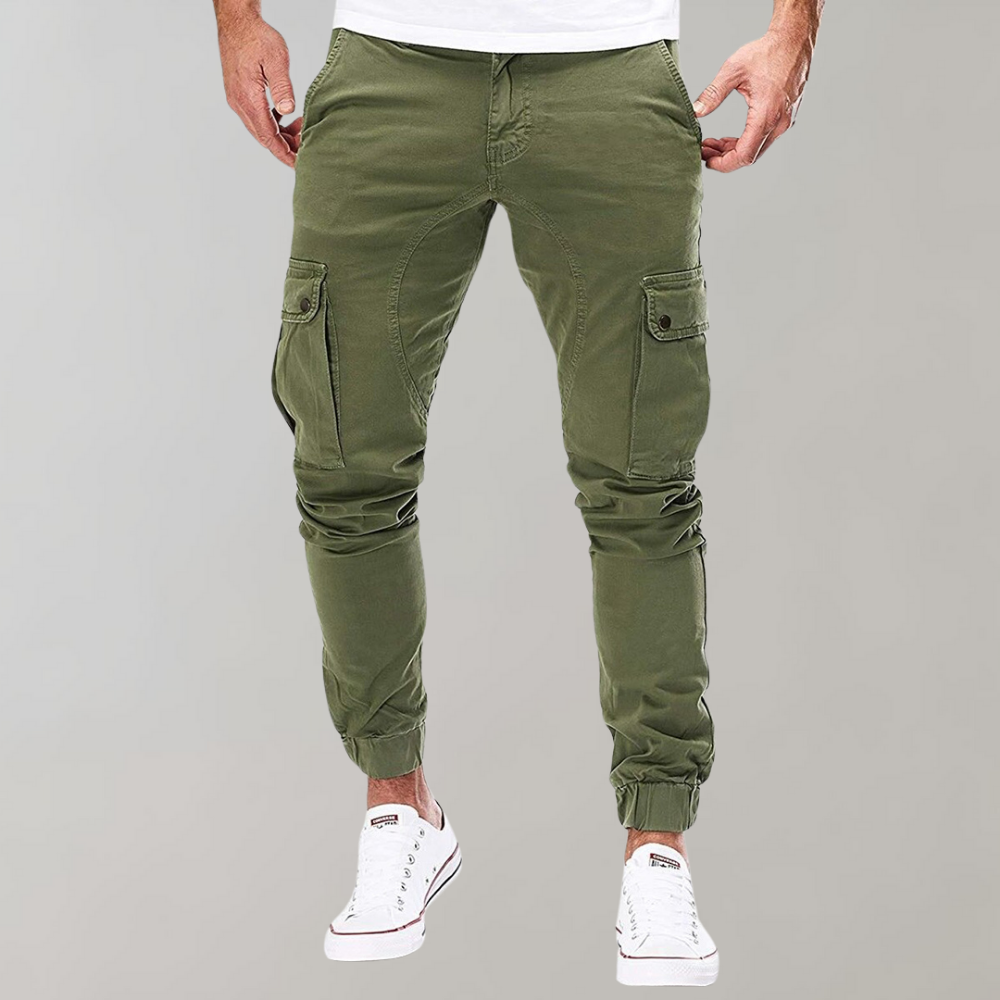 Street-wave Summer Cargo Joggers For Men Lightweight Breathable Comfort With Cargo Pockets