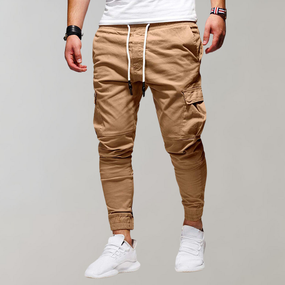 Street-wave Summer Cargo Joggers For Men Lightweight Breathable Comfort With Cargo Pockets