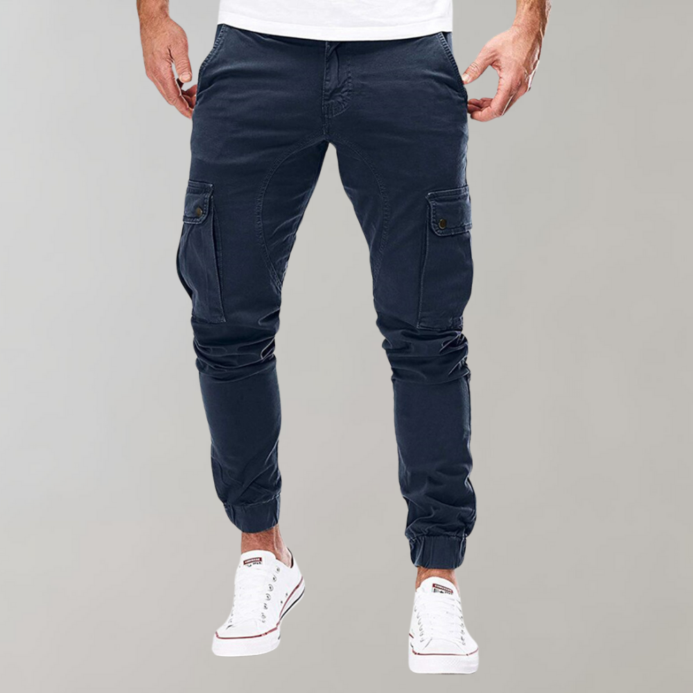 Street-wave Summer Cargo Joggers For Men Lightweight Breathable Comfort With Cargo Pockets