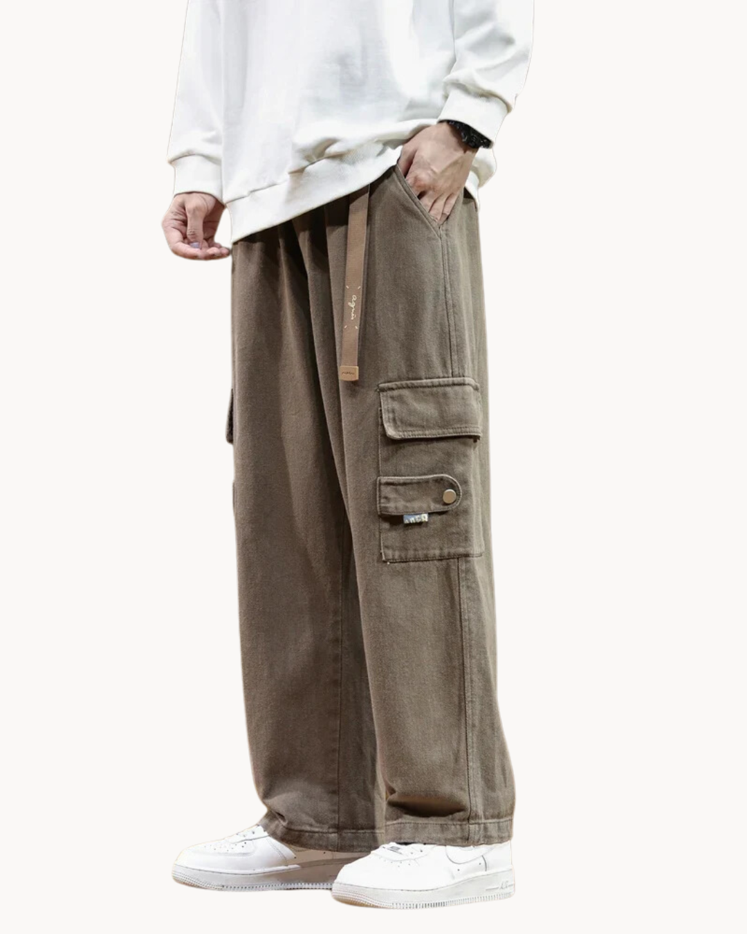 Street-wave Men's Summer Joggers Breathable Loose Fit Cargo Pants for Casual Comfort