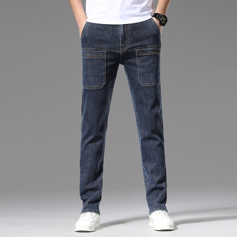Mens Summer Jeans With Multiple Pockets Draco Streetwave Lightweight Breathable Denim For Men