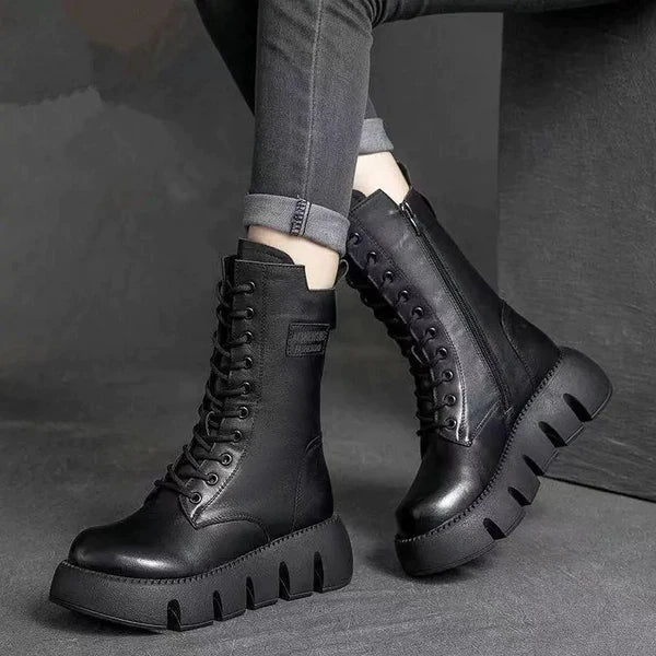 BESA Womens Boots All Weather Comfort Bold Chunky Lug Sole For Women Trendsetters