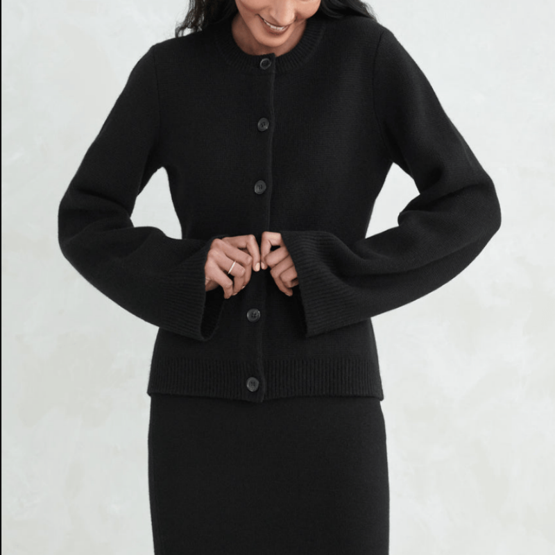 Street-wave Cardigan For Women Ultra-Soft Buttoned Knit Cardigan Timeless Cozy Comfort
