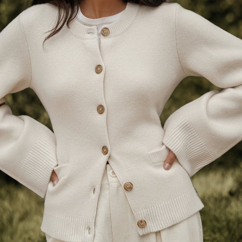 Street-wave Cardigan For Women Ultra-Soft Buttoned Knit Cardigan Timeless Cozy Comfort