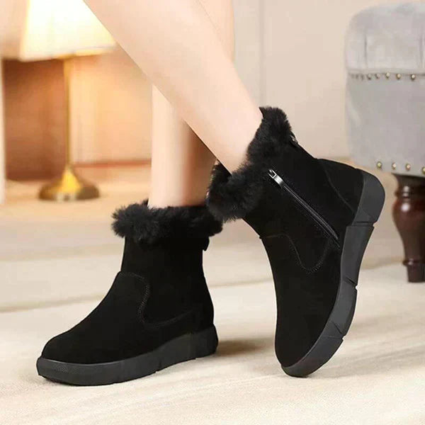 Street-Wave Warm Fur Lined Winter Boots for Women Waterproof Cozy Comfort All Day Warmth