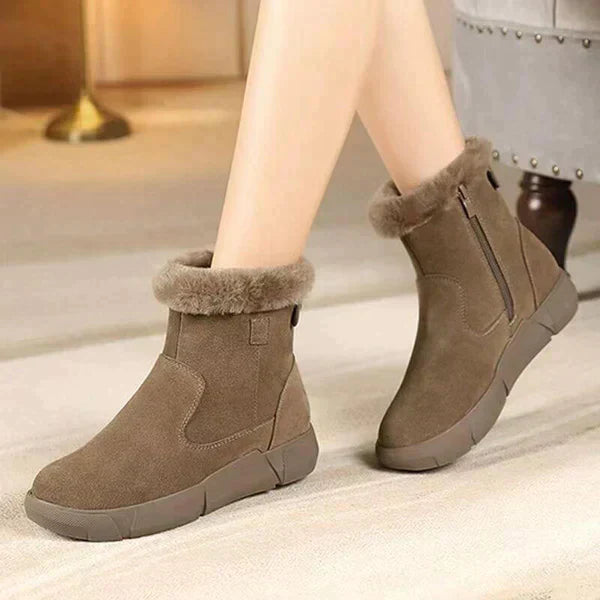 Street-Wave Warm Fur Lined Winter Boots for Women Waterproof Cozy Comfort All Day Warmth