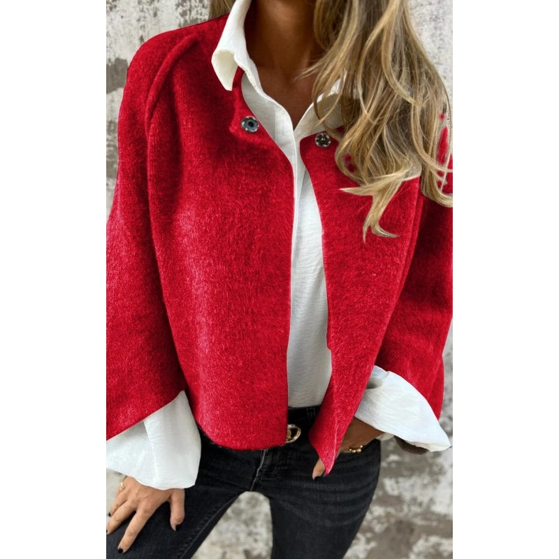 Street Wave Womens Short Jacket Luxurious Soft Comfort For Effortless Chic Everyday Wear