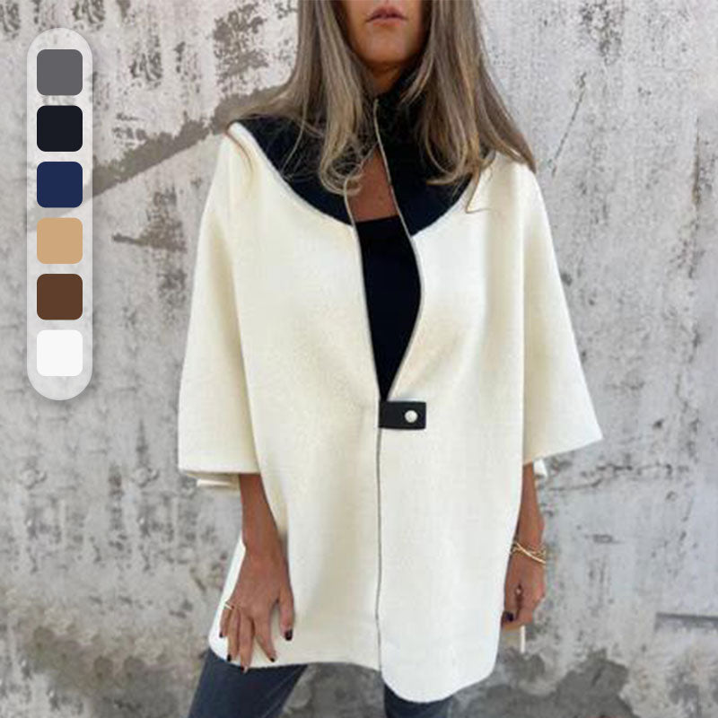 Street-wave Elegant Stand Collar Jacket For Women Chic Comfort And Versatile Style